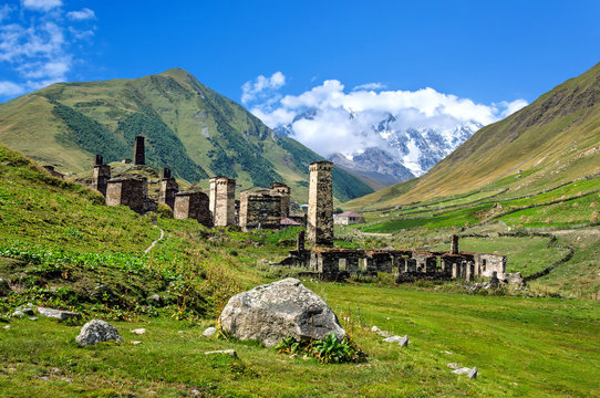 Ushguli village museum in Svaneti. Georgia