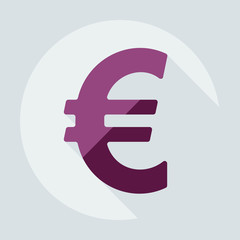 Flat modern design with shadow icons currency unit