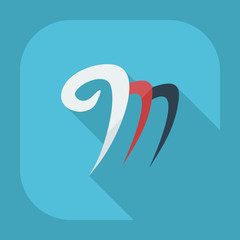 Flat modern design with shadow icons virgin