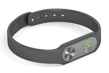 activity tracker or fitness bracelet, 3D rendering