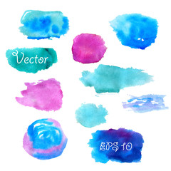 Watercolor banners templates.