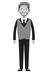 grey businessman icon