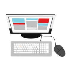 desk computer topview icon