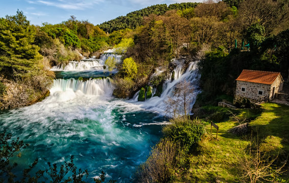 KRKA Waterfall In Croatia