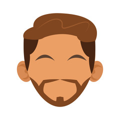 head of man with hair icon