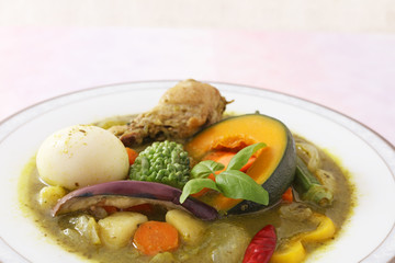美味しそうなグリーンカレー