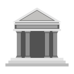 Obraz premium ancient greek building icon