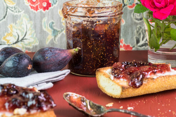 Fresh homemade fig jam.