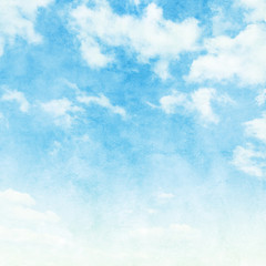 Blue sky in grunge style.
