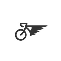 Vector Bicycle icon isolated on a white background