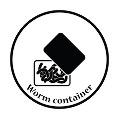 Icon of worm container