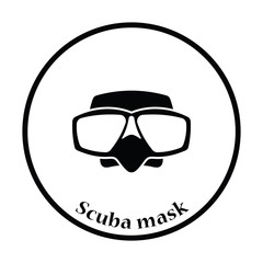 Icon of scuba mask