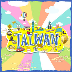 Taiwan travel poster