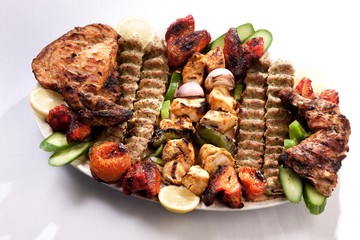 Plate of roasted meat