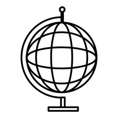 black and white world map over isolated background, vector illustration 