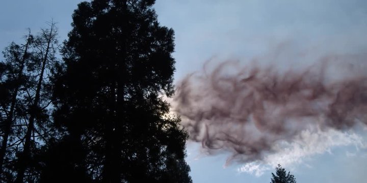 Boride bomber releasing fire suppressant