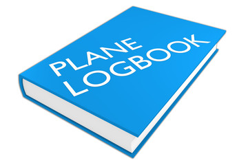 Plane Logbook - aviation concept