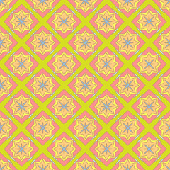 Multicolored geometric seamless pattern