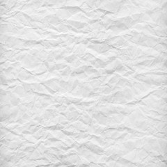 white crumpled paper texture for background