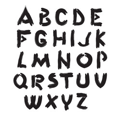 english alphabet vector