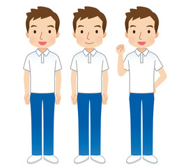 男性スタッフ　表情セット