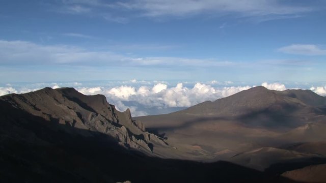 Time lapse Haleakala Crater, Maui, Hawaii