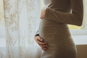 Belly of pregnant woman 