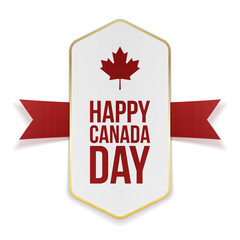 Happy Canada Day greeting Banner
