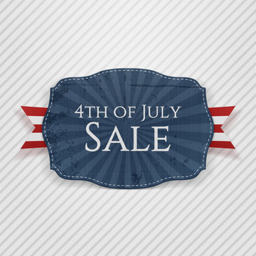 Fourth of July Sale Holiday Tag