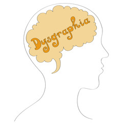 Dysgraphia vector background