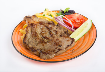 Steak with vegetables