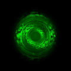 Technology concept, shiny lights explosion, abstract futuristic background