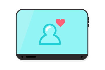 Fototapeta premium Tablet vector illustration