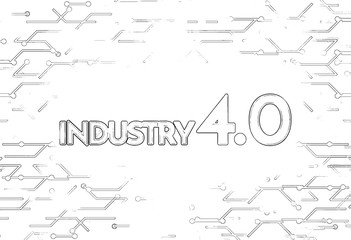 Industry 4.0 Background Digital Theme