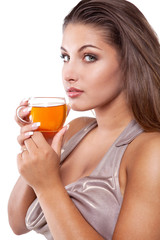 Woman with tea