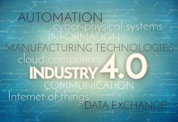 Industry 4.0 Background Digital Theme