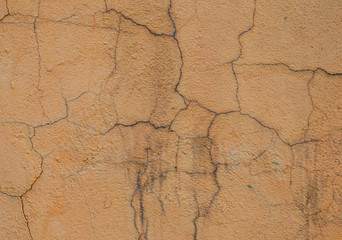 Old concrete wall with cracks