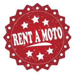 rent a moto grunge stamp