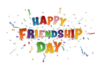 Happy Friendship Day background template.