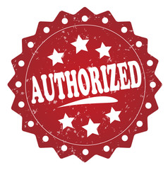 authorized grunge stamp