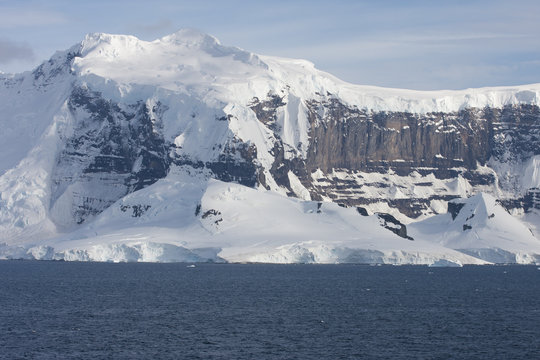Mountain ridge at Iceberg Alley, Gerlache Strait.