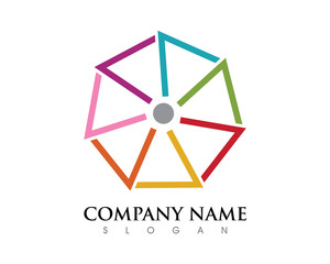 Abstract Hexagon Logo