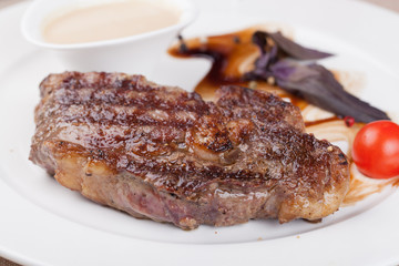 Grilled beef steak