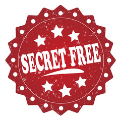 secret free grunge stamp