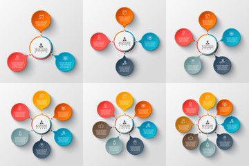 Vector circle infographic.