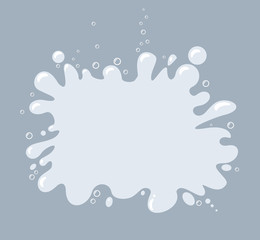 Fototapeta premium Water splash. Vector illustration.
