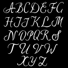 Hand drawn alphabet