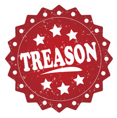 treason grunge stamp