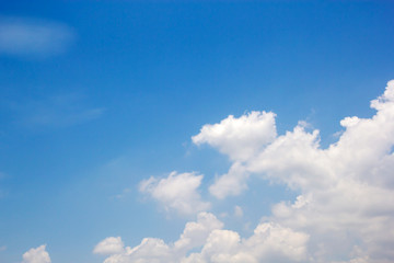 clouds in the blue sky