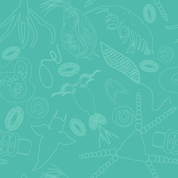 Plankton Seamless Pattern